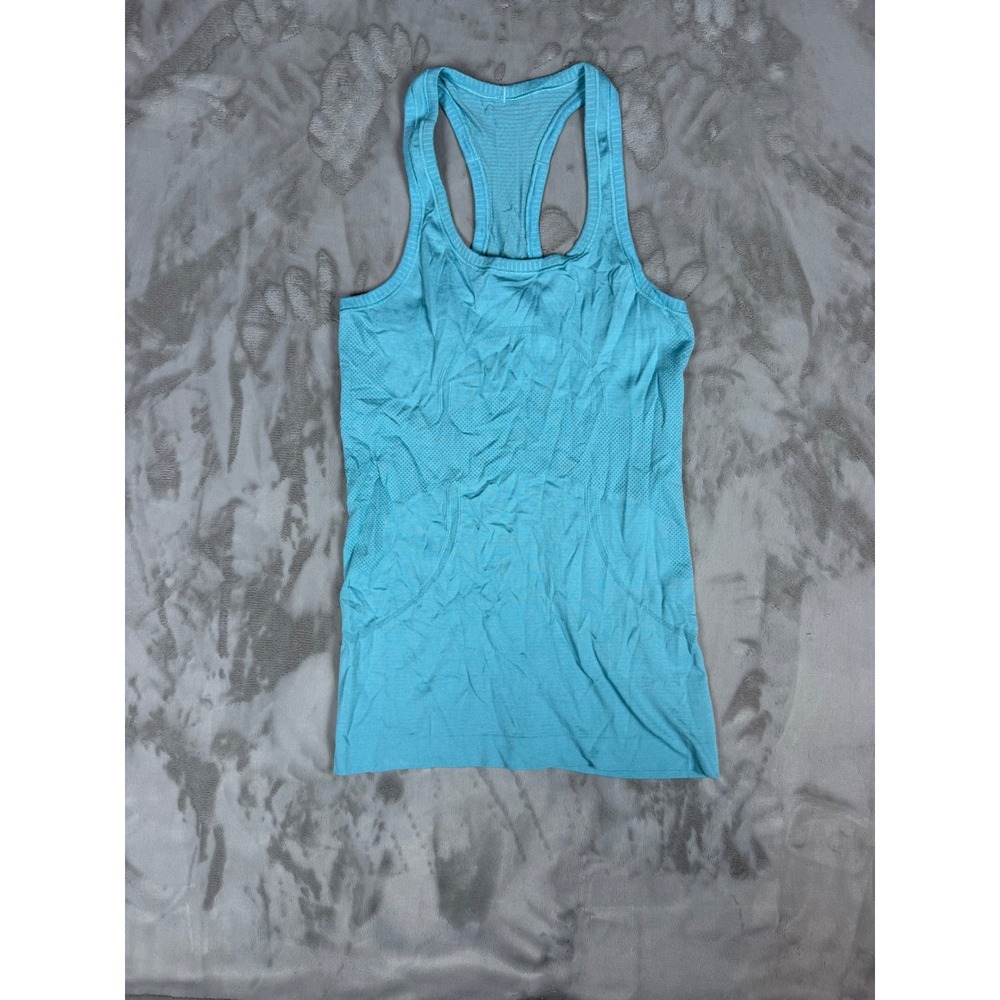 Lululemon Swiftly Tech Racerback Tank Top 2.0 Aqua Blue Size 4